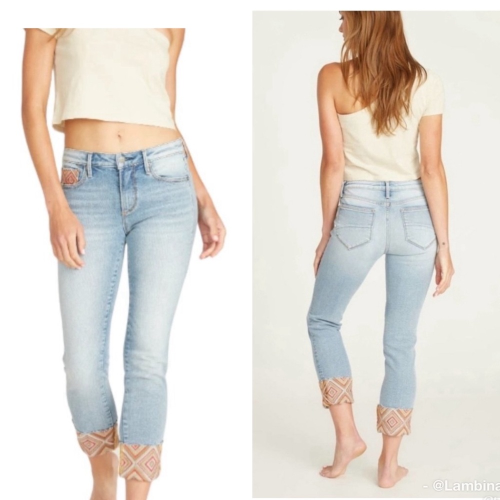 Driftwood Colette Crop Jeans. NWT